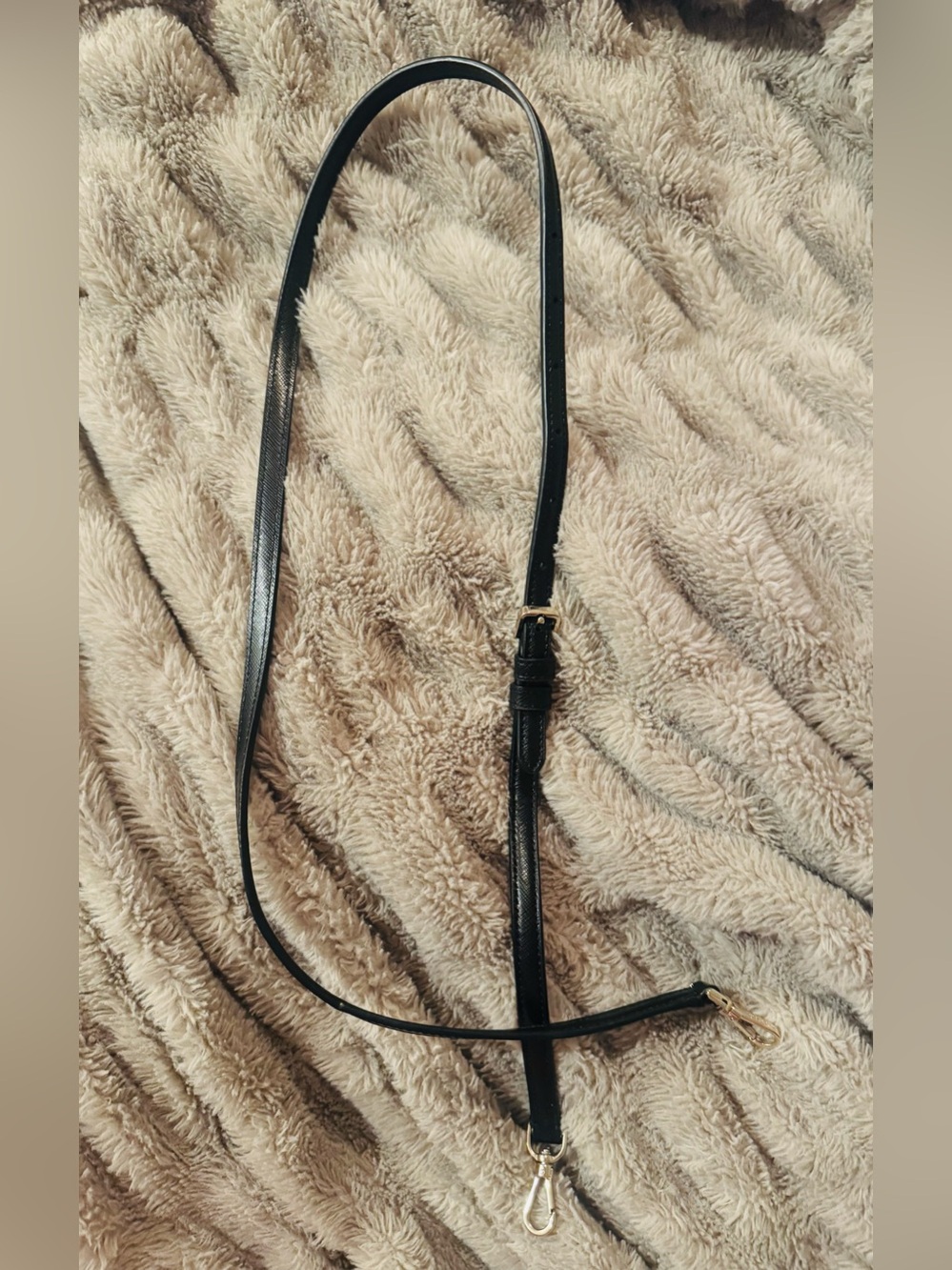 Kate Spade Black Adjustable Leather Crossbody Strap